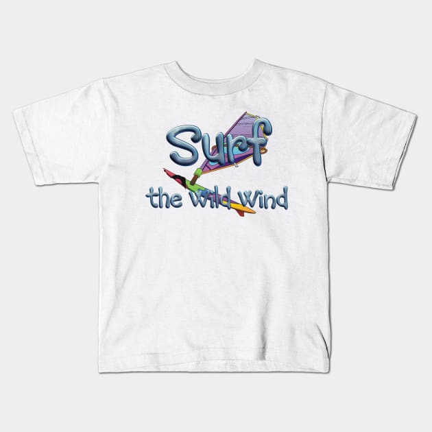 Windsurfing Kids T-Shirt by teepossible